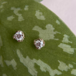 Custom Jewellery - Vitium Studs with 3mm diamonds