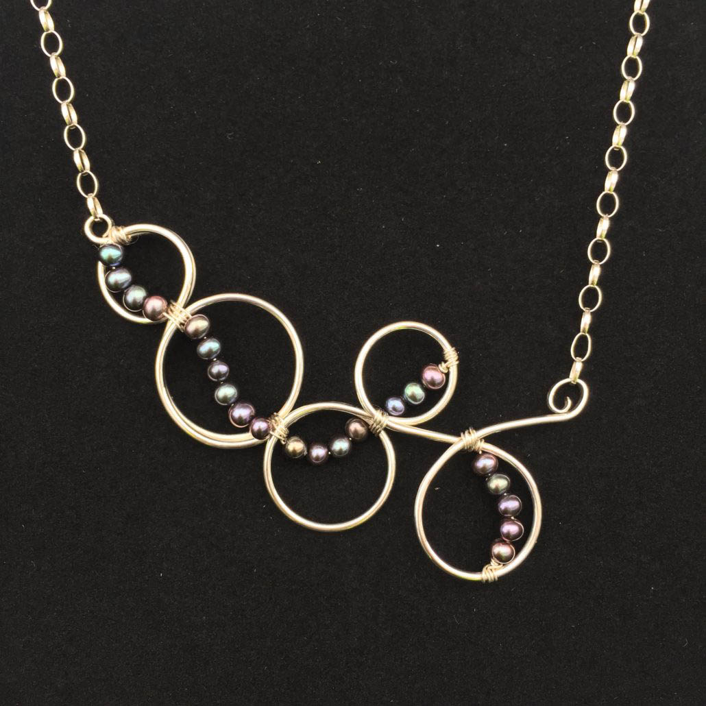 Sterling silver personalised jewellery The finished personalised jewellery in sterling silver for her