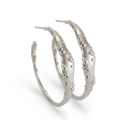 Orno Hoop Earrings in recycled sterling silver