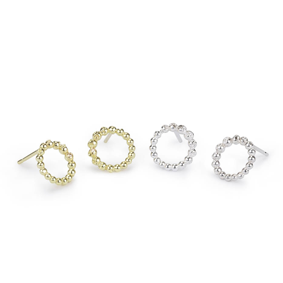 Vitium Circle Stud Earrings - Image 3