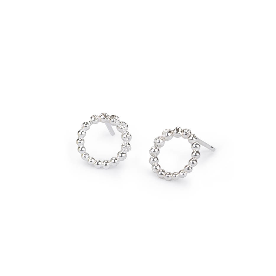 Vitium Circle Stud Earrings