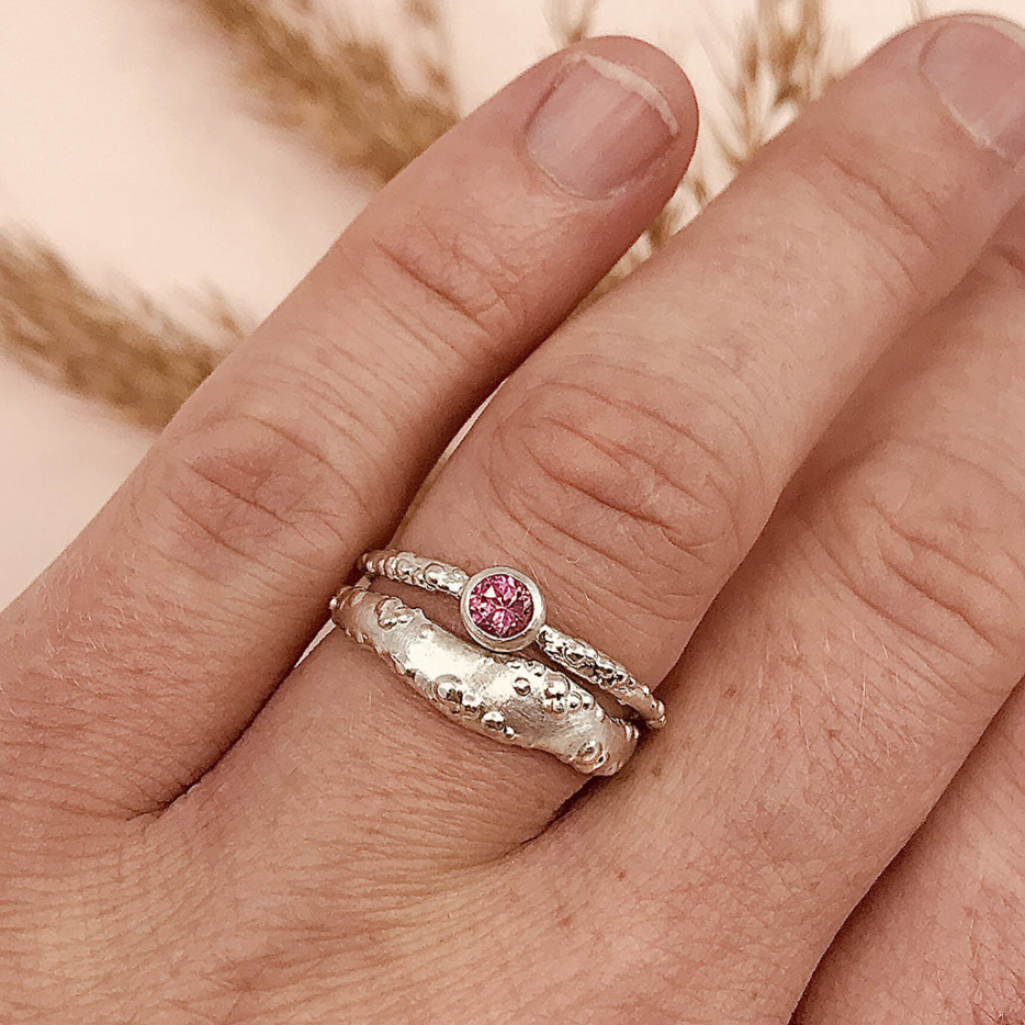 Orno Slim Ring with Gem - Image 8
