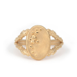 Orno split shank large signet ring