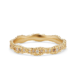 Orno 3mm full diamond eternity ring in 18ct yellow gold