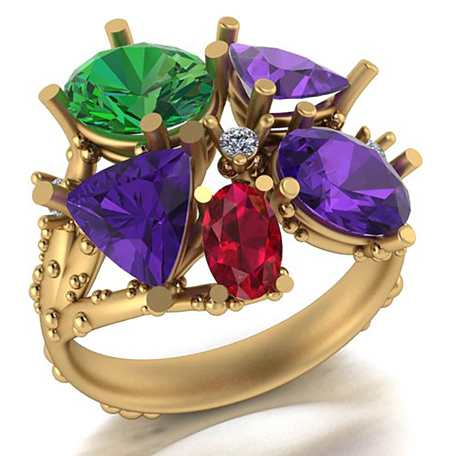 CAD design of heirloom jewellery redesign