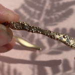 Bespoke heirloom rework of a gold bangle with diamonds